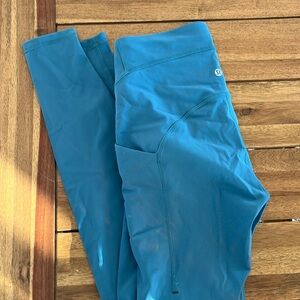 Blue lululemon leggings